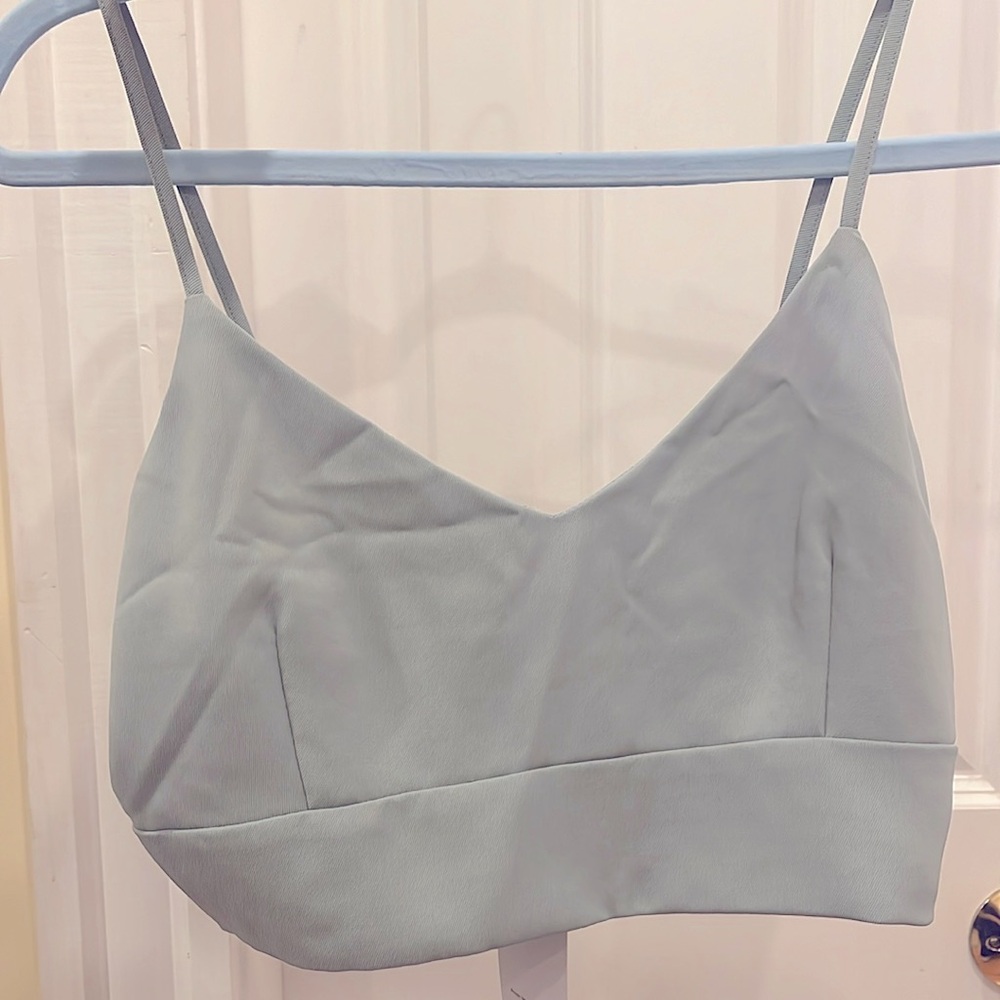 Aqua blue crop top
